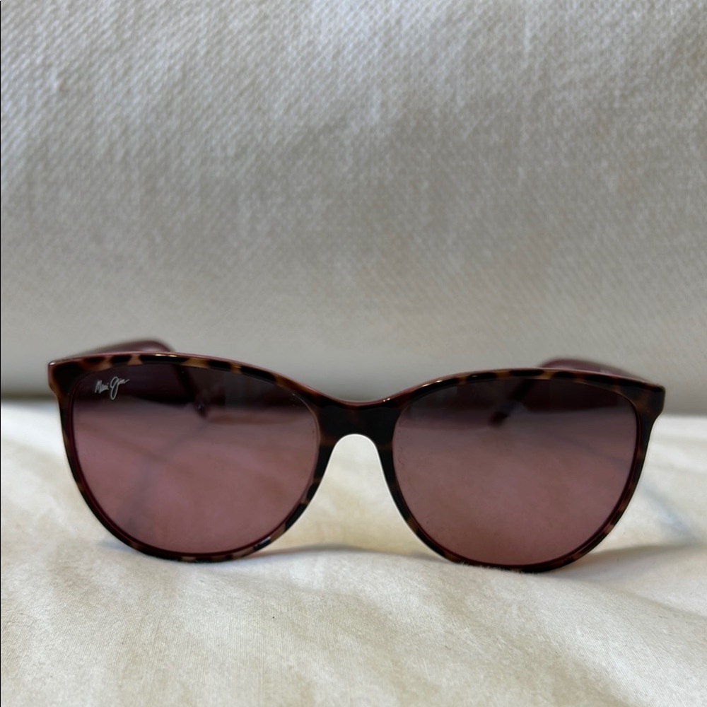 Maui Jim Tortoise Sunglasses with Pink Lenses